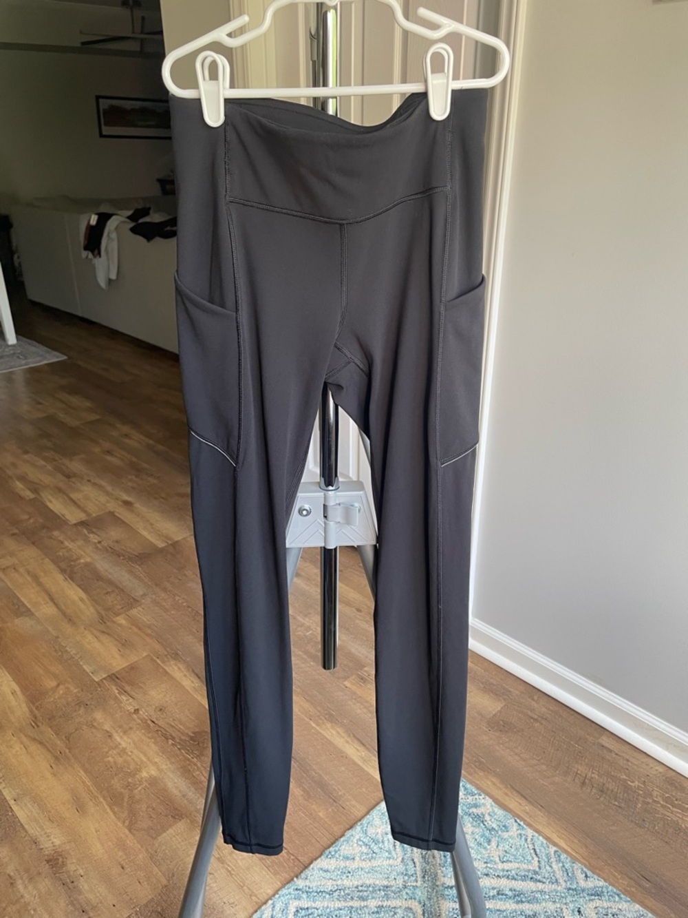 lululemon athletica Black Zippered Pocket Leggings